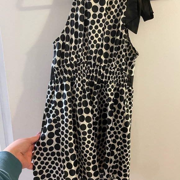 Guess black and white polka dot halter top - Picture 3 of 4